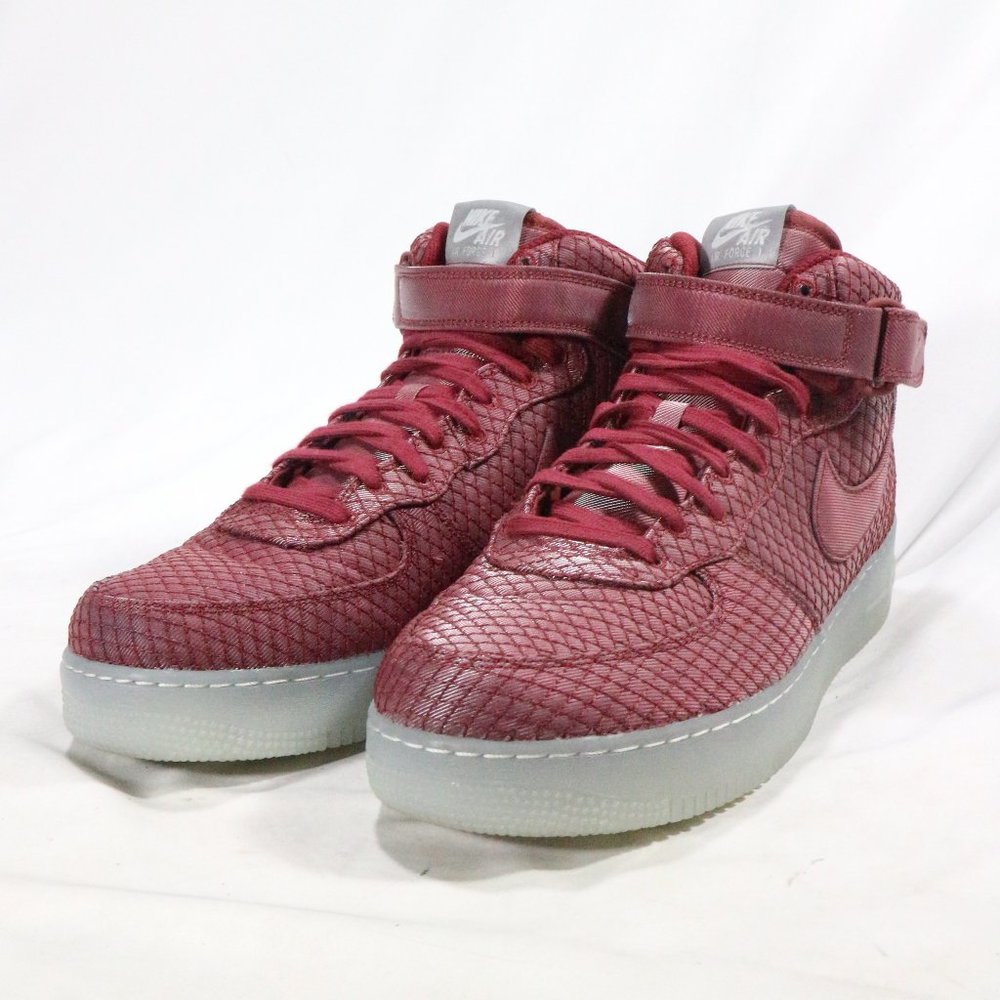 NIKE Air Force 1 '07 Mid LV8 ‘Team Red’ Sneakers Sz 11.5 US - Picture 2 of 15